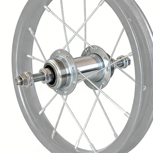Moyeu de vélo avant/arrière en acier galvanisé à 20 rayons, roulements étanches, axe à visser, type écrou HG, pour BMX/<span class=keywords><strong>VTT</strong></span>, durable - Product Image 6