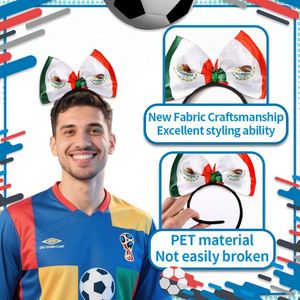 Diadema Personalizada con Bandera Patriótica de EE. UU., Canadá y México, Lazo para el Cabello con Temática de México para Fanáticos del Deporte y Animadoras, Accesorios Personalizados para Equipos - Product Image 4