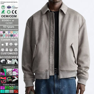 เสื้อแจ็คเก็ตผู้ชายคุณภาพสูง กันลม กันน้ำ สำหรับกิจกรรมกลางแจ้ง ฤดูใบไม้ร่วง ปิดซิป ปกพับลง โลโก้ด้านหน้า ลายจุด - Product Image 1