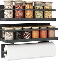 Étagères de porte-épices magnétiques pour petite cuisine/appartement Armoire métallique impressionnante pour contenir des pots d'épices sel boisson