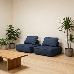 Set di Divani Modulari Compressi con Cuscini Quadrati e Cuscino Schienale, Divano Sezionale Portatile per Soggiorno e Camera da Letto - Product Image 1