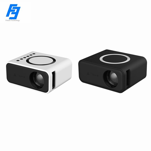 YT300 Cheap Price Wire+Wireless Phone Connection Mini Video Projector 25ANSI 320*240P Resolution Children Projector