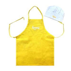 Nhà Máy Bán buôn tùy chỉnh trẻ em không tay thoáng khí Trọng lượng nhẹ đầu bếp mũ in logo unisex không dệt trẻ em Baking Tạp dề làm việc - Product Image 3