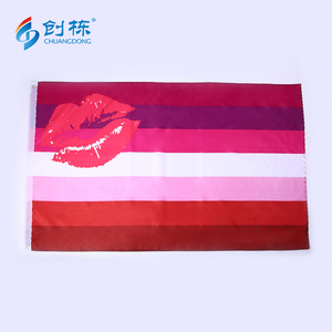 Drapeau arc-en-ciel <span class=keywords><strong>LGBT</strong></span> gay lesbien coucher de soleil série Pride en polyester 100% 3x5 pieds pour impression en gros - Product Image 4