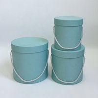 Boîte cadeau rigide en carton Chengruo Hugs pour fleurs, avec gaufrage, recyclable, ensemble de 3 pièces avec poignée, pour cadres photo et cadeaux
