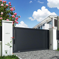 JHR Tout dernier modèle de portail automatique de luxe en aluminium pour maison Fournisseurs de portails en aluminium Portes pour maisons