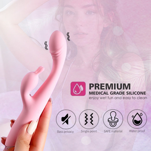 Vibratore coniglio femminile con caricatore USB Vagina massaggiatore e capezzolo Clitoris stimolatore 5V Usb - Product Image 2