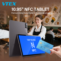 Tablet PC Restoran Layar Incell 10.95 inci T606 Octa Core 4GB RAM 64GB ROM Baterai 6000mAh Bodi Metal Android 13 NFC