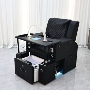 Sillón de Pedicura Eléctrico Profesional Negro con Bañera para Pies para Uso en Salón de Belleza - Product Image 5
