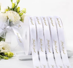 Cinta de tela impresa a medida con mensaje personalizado para decoración de cumpleaños, días festivos y manualidades. - Product Image 1