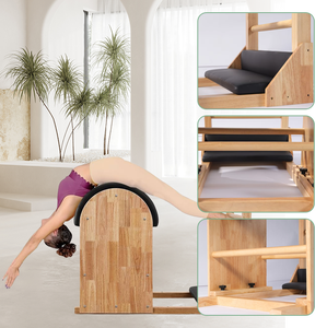 Barril de Pilates de Roble de Alta Calidad, Máquina Correctora de Postura para Ejercicios Corporales, Accesorio Premium para Reformer de Pilates - Product Image 5