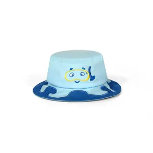 Oem 친환경 재활용 재료 버킷 햇 사용자 정의 어린이 소녀 차양 어부 모자 비치 모자