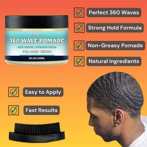Premium African 360 Hair Wave Building Ingredientes naturales Wave Butter Promover el crecimiento del cabello Wave Pomade - Product Image 3