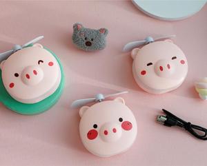 Specchio cosmetico ricaricabile portatile a LED Mini luce di riempimento specchio cosmetico a ventaglio - Product Image 3