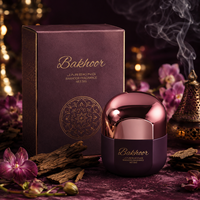 Pot en verre de 50g pour Bakhoor, vert, emballage Bakhoor arabe, contenant de beauté de niche, prêt pour la chaîne d'approvisionnement en gros