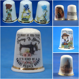 Dedal <span class=keywords><strong>de</strong></span> Costura Coleccionable <span class=keywords><strong>de</strong></span> Porcelana China, Dedal <span class=keywords><strong>de</strong></span> Cerámica Personalizado, Recuerdo, Protector <span class=keywords><strong>de</strong></span> Dedos, para Bordado, Venta al por Mayor - Product Image 6