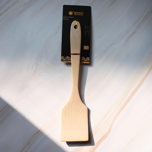 Wooden Spatula <b>Set</b> 6 Pieces Long Handle Lightweight Cooking Utensils Spoon And Spatula Kit - Product Image 4