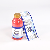 Étiquettes personnalisées pour boissons, impression couleur intégrale sur rouleau pour l'emballage des bouteilles de boissons