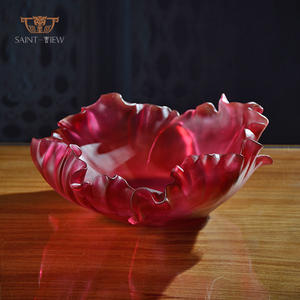 Plat de service de fruits <span class=keywords><strong>en</strong></span> <span class=keywords><strong>verre</strong></span>, décor <span class=keywords><strong>en</strong></span> cristal de Style moderne, <span class=keywords><strong>assiette</strong></span> à bonbons, bol de service de fruits avec couvercle, 1 pièce - Product Image 6