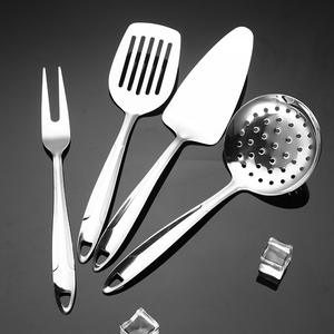 Nouveau Set d'Ustensiles de Cuisine en Acier Inoxydable Design à Poignée Creuse Isolée Spatule Louche Passoire Kit d'Outils de Cuisson Famille - Product Image 4
