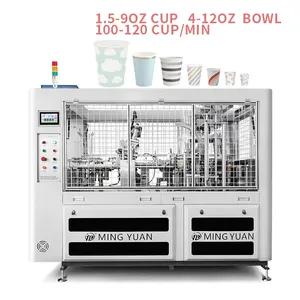 Brand new 1.5-9oz printable coffee cup paper cup machine fully automatic paper cup making machine