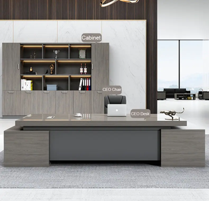 Mesa Ejecutiva clásica de oficina <span class=keywords><strong>coworking</strong></span> precio competitivo en forma de L - Product Image 2