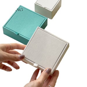 Portable Multi-functional Jewelry <b>Box</b> Magnetic Closure Cotton Lined Jewelry Paper Boxes - Product Image 1