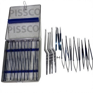 Kit de microinstrumentos neuroquirúrgicos PISSCO, sistema de placas y tornillos maxilofaciales, juego de placas óseas de titanio, juego de instrumentos de 25 piezas - Product Image 1
