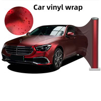 Film de protection de peinture automobile en vinyle chromé rouge romance WRAPMASTER 1,52*17 mètres PET
