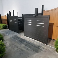 Ouvre-porte battant avec barrière de portail en aluminium et magnifique portail de jardin