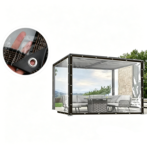 Lona Impermeable Rectangular Transparente DaringFish <span class=keywords><strong>de</strong></span> 0.1mm <span class=keywords><strong>de</strong></span> Grosor, Membrana Impermeable para Exteriores, Patio, Jardín, Invernadero - Product Image 1