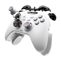 PXN P5 pengontrol game nirkabel untuk PC P4, Gamepad Joystick aula 1000Hz rilis baru dengan Motor getaran