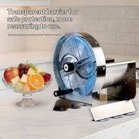 Nouvelle Trancheuse Manuelle Multifonctionnelle Commerciale Compacte pour Fruits et Légumes, Grande Capacité, 220V, 20kg/h