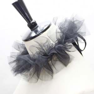 Venta al por mayor personalizado plisado desmontable mujeres volantes cuello capelet blusa media camisa falso cuello falso - Product Image 4