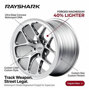Jantes en magnésium forgé ultra légères RS Custom concaves de 19, 20 et 21 pouces pour Corvette C8 Z06 BMW M3 M4 Ferrari 488 - Product Image 1