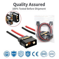 Câble de connecteur haute intensité personnalisé QS8, faisceau de câbles en silicone 12AWG pour drone RC, batterie Lipo, moteur ESC