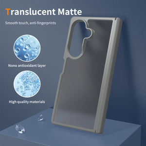 Coque de téléphone personnalisée Samsung Z Fold 7 8 Ultra avec protection de charnière, grise, antichoc, effet peau mate, pour vente en gros - Product Image 4