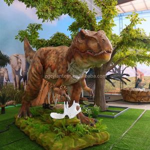 Tyrannosaure Rex Animatronique Réaliste, Modèle Grandeur Nature en Métal Fait Main, Caractéristiques Personnalisables, Infrarouge, pour Centre Commercial - Product Image 6