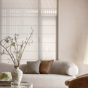 Nội Thất Thiết Kế Mới La Mã Bóng Râm Mù Vải Kem Chống Nắng Và Màn Rèm Với Hướng Dẫn Sử Hoặc Cơ Hệ Thống Kỹ Thuật Đồng Bằng - Product Image 3