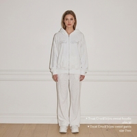 Pantalon de jogging en coton OEM de haute qualité pour femme, en molleton bouclette, décontracté, taille mi-haute, printemps, écologique, vente en gros