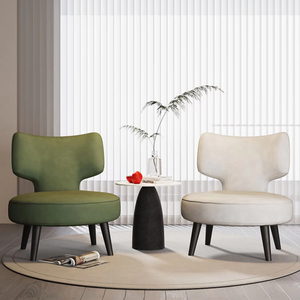 Sofá nórdico individual, <span class=keywords><strong>silla</strong></span> de ocio de diseño moderno para sala de estar, lujo ligero para combinación de mesa de negociación - Product Image 2