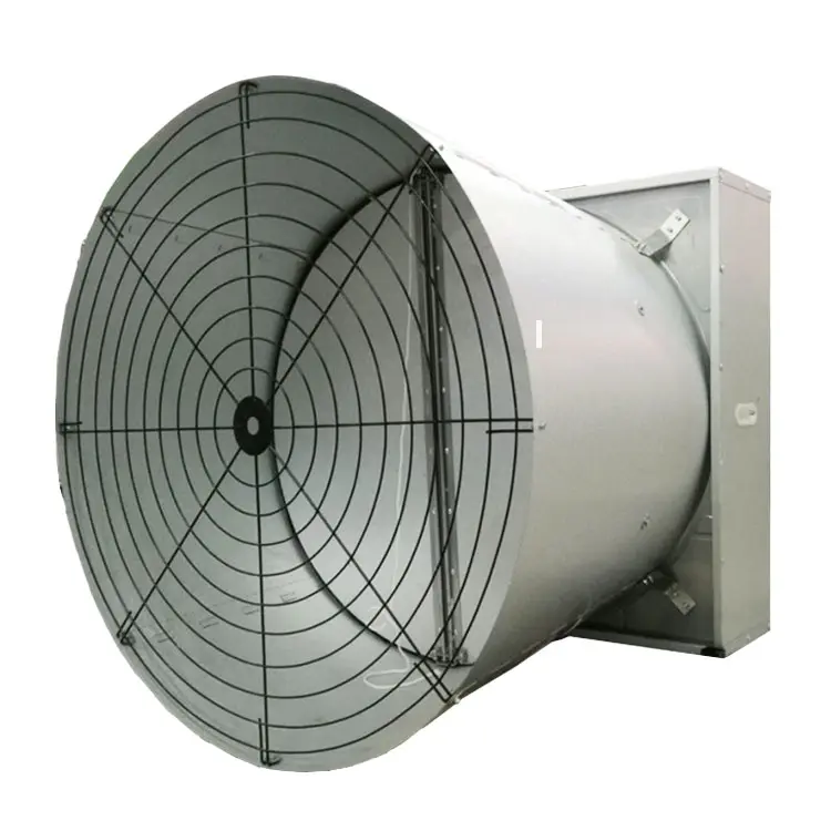 China stainless steel butterfly cone exhaust fan and cooling pad wall panel with chicken farm fan