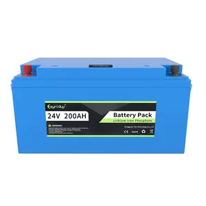 חבילת הסוללה lifepo4 24v 200ah עבור מערכת אחסון סולארית בית קופץ קטנוע חשמלי עגלה