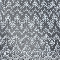 Tissu en dentelle transparente blanche ZSY, maille ajourée de haute qualité en polyester pour robe de mariée, lingerie et vêtements