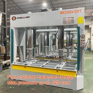 Pinliang carpintería 60ton madera contrachapada puerta hidráulica <span class=keywords><strong>Prensa</strong></span> en frío máquina de prensado en frío de alta presión para hacer puerta - Product Image 3