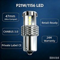 1156 P21W LED pour Toyota Hilux Corolla Honda Nissan Renault Megane Clio Peugeot 208 308 Feux de recul BA15S 6000K Blanc Canbus