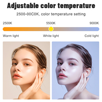 Bâton lumineux RGB portable, 13 modes d'effets spéciaux, CRI 95, température de couleur réglable 2500-9000K, étanche pour la vidéo