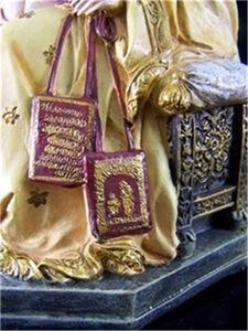 Statua in Poliresina/Resina della Madonna Romana della Montagna Statua da Tavolo in Resina di Carmel con Bambino, Figurina da 8 Pollici - Product Image 5