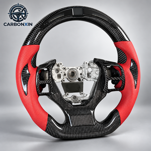 Volante de Coche Personalizado de Fibra de Carbono y Cuero, Compatible con Lexus IS350 GS350 GS300 IS250 RC350 LS UX IS ES Sin Airbag - Product Image 2