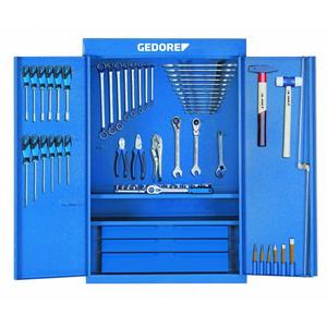 GEDORE - 6613250 <b>Tool</b> cabinet with assortment S 1400 (100 pcs.) - EAN 4010886661321 CABINETS WITH <b>TOOL</b> <b>SETS</b> - Product Image 1